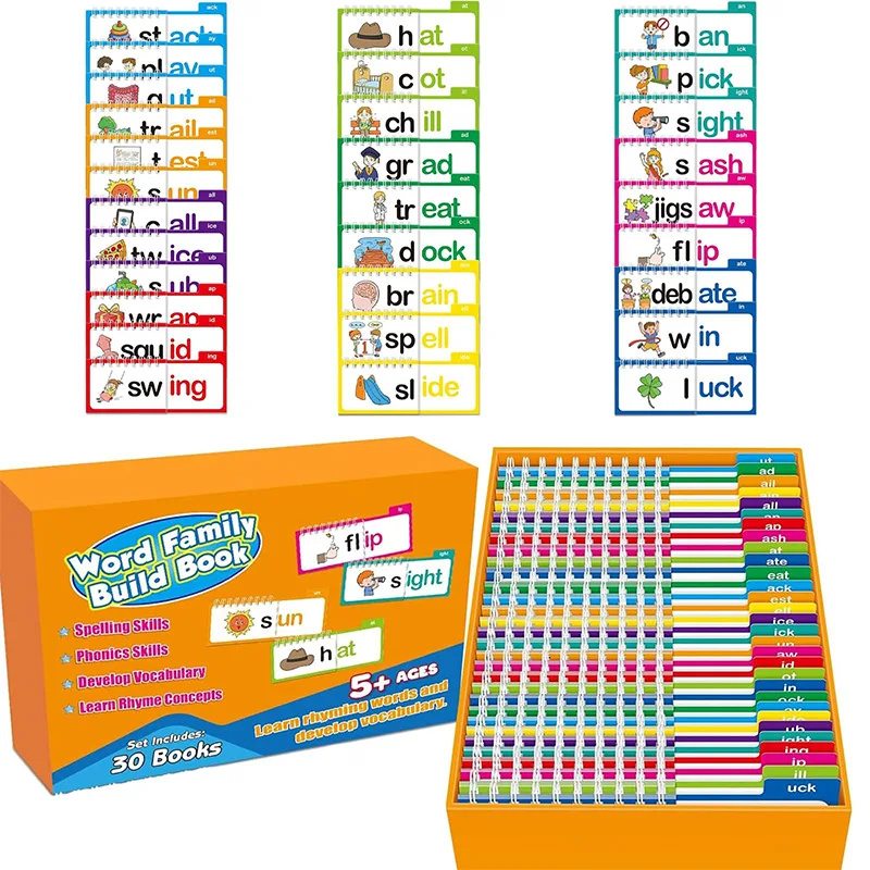 Kids Education Rhymes - 30 книг-раскладушек для чтения и рифмов,