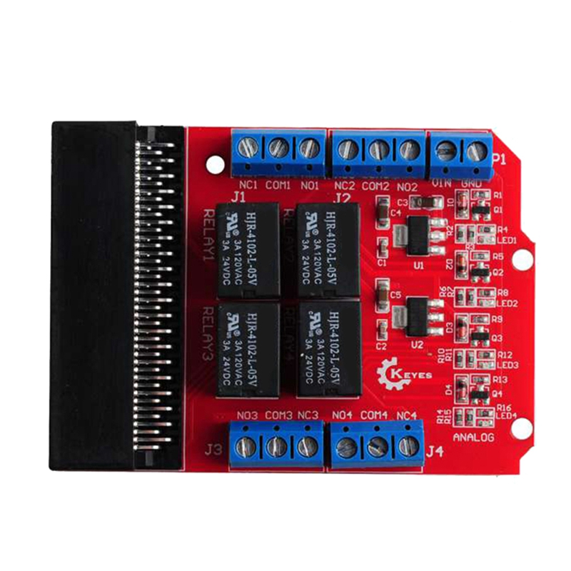 Модуль реле Microbit на 4 кана – обзор и цена Kids Education Channel