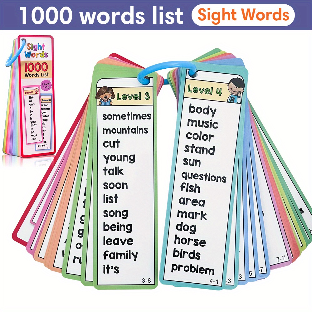 Флэш-карты со словами 1000 для – обзор и цена Kids Education Activities