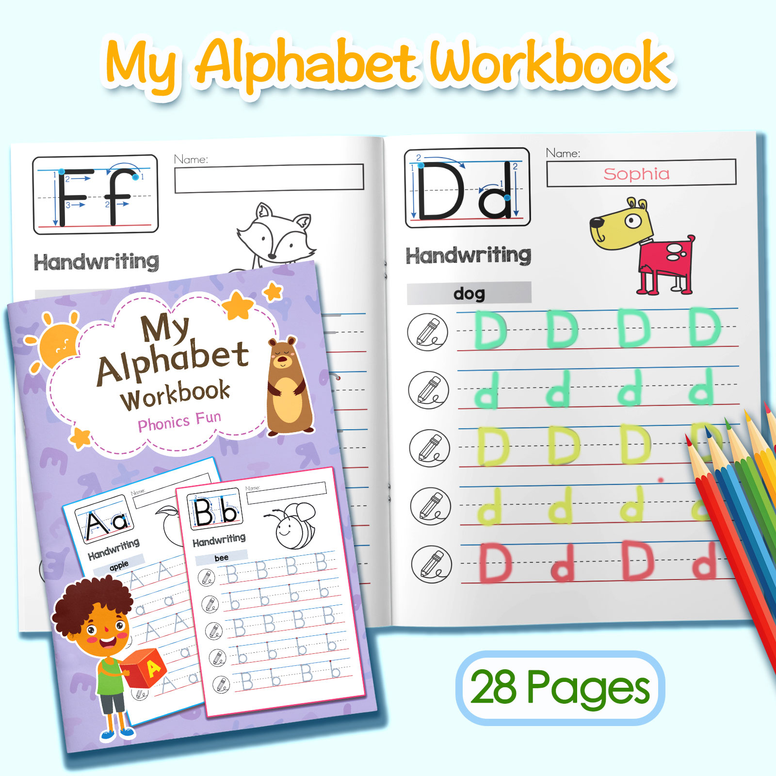 Раскраска для детей: слова и п – обзор и цена Kids Education Activities